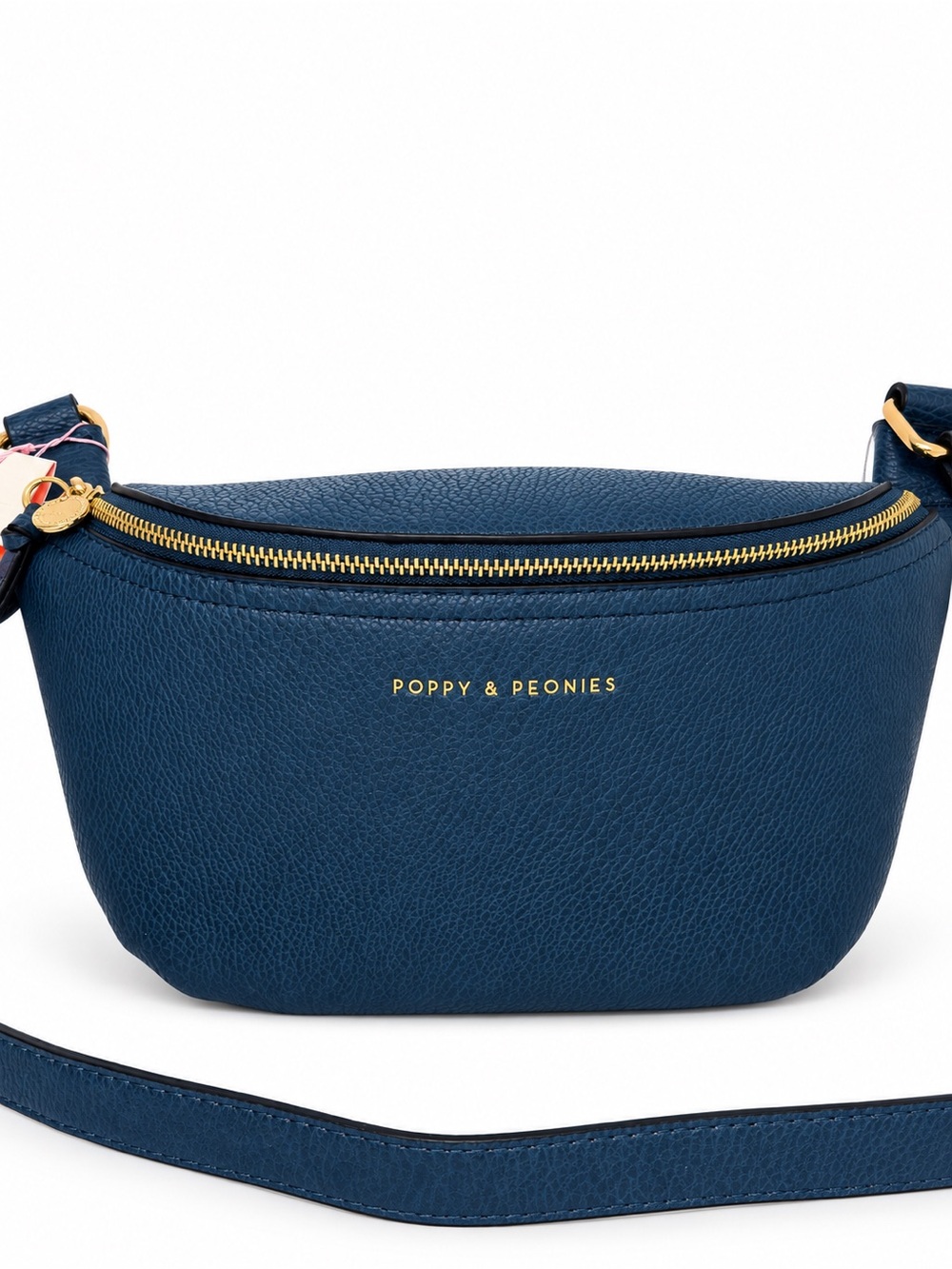 Poppy & Peonies The Sidekick Navy Crossbody Belt Bag NWT Vegan Leather
